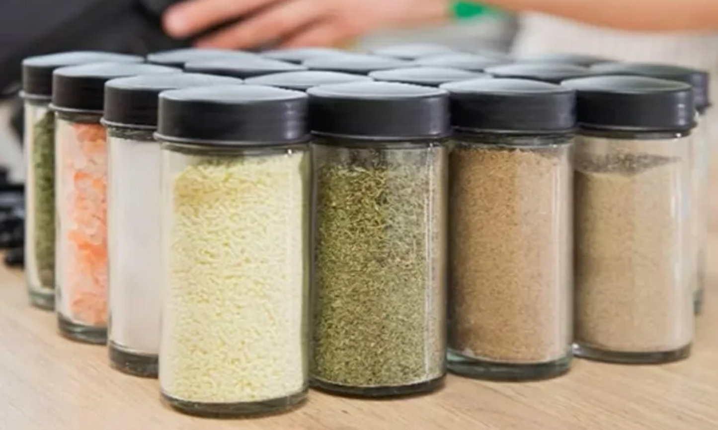 Base Giratoria de Especias con Frascos Elegantes