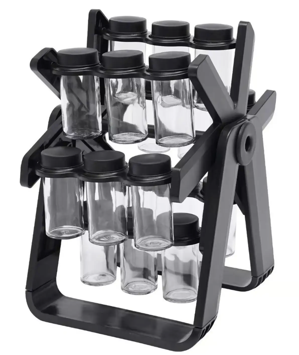 Base Giratoria de Especias con Frascos Elegantes