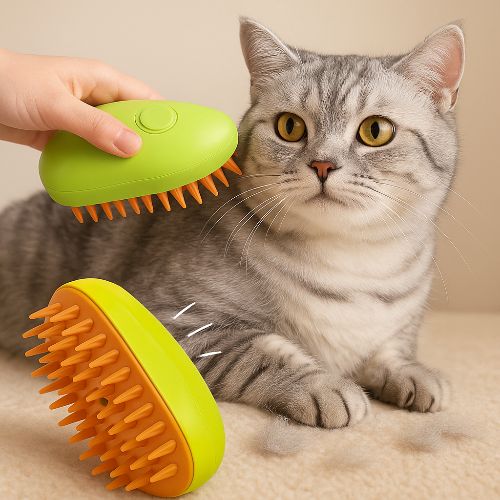 Cepillo de Vapor Multifuncional para Mascotas